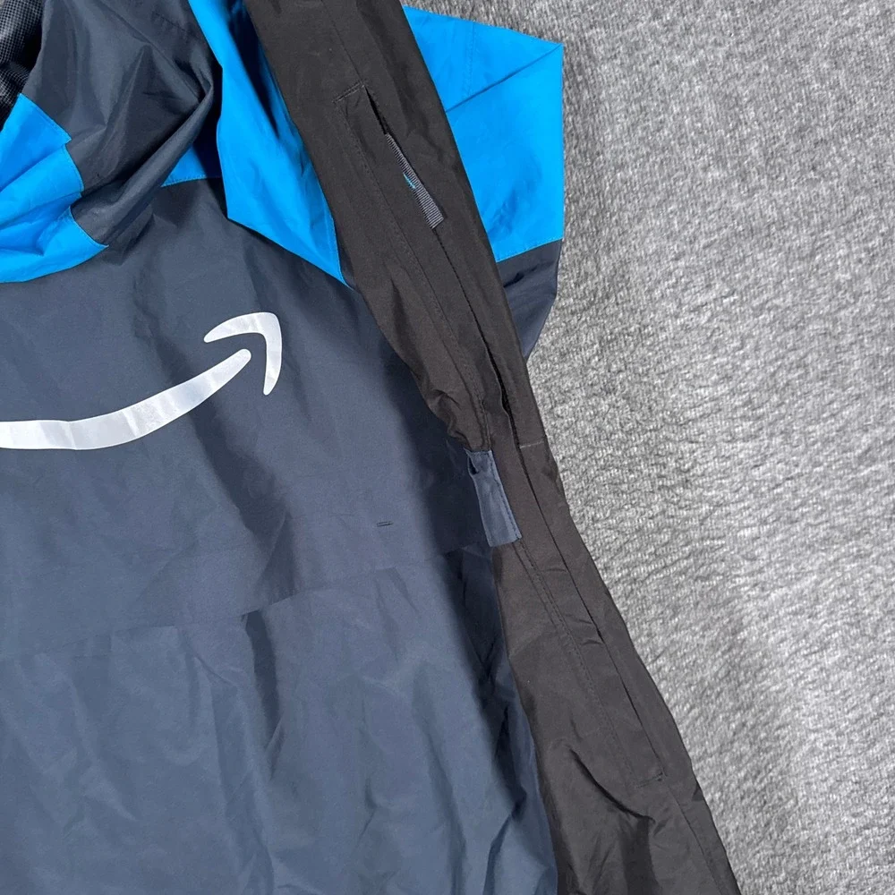 Luly Yang Tropical Rain Shell Jacket Mens Large Hooded Workwear Full Zip Vent